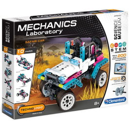 Clementoni - Mechanics Laboratory - Jeu de Construction Voiture Safari, 200 Pièces, pour Enfants Dès 8 Ans