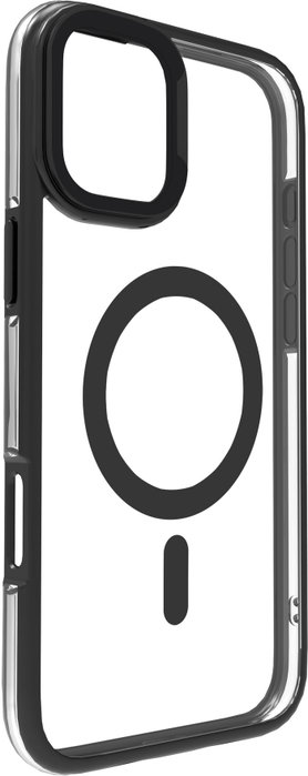 eSTUFF Coque magnétique INFINITE HELSINKI pour iPhone 16 Plus - Protection renforcée avec support caméra - Noir - 86% plastique recyclé