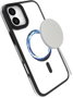 eSTUFF Coque magnétique INFINITE HELSINKI pour iPhone 16 Plus - Protection renforcée avec support caméra - Noir - 86% plastique recyclé