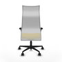 Piqueras y Crespo Albacete Chaise de Bureau Jaune et Blanche