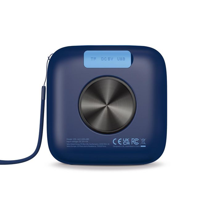Veho MZ-4 Enceinte Portable Sans Fil Bluetooth 5W avec TWS et Batterie Lithium-ion jusqu'à 26h d'Autonomie et Micro Intégré pour Appels Mains Libres