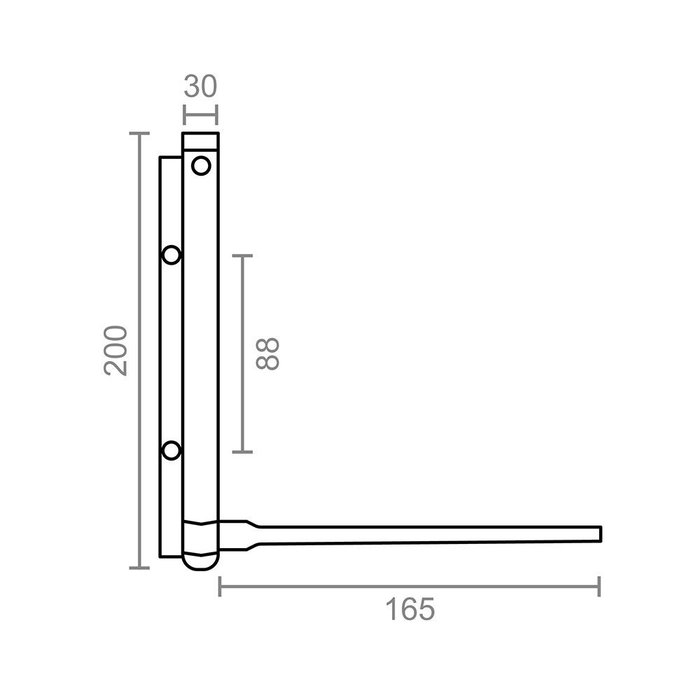 Ferme-porte Micel MC02 NE m57202 Noir Aluminium 165 mm 20 x 3 cm Ressort