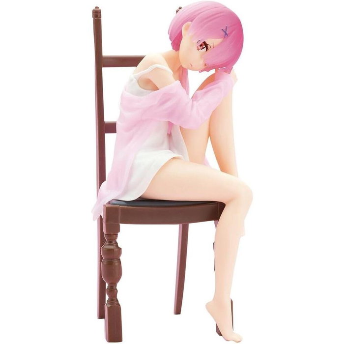 BANPRESTO Figura Ram Re:Zero - Relax Time - Starting Life in Another World - Figurine 18 cm - Collection - 15 ans et plus