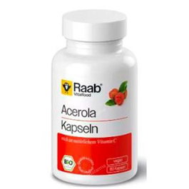 RAAB VITALFOOD Acerola 500mg 80 capsules Vegan SG