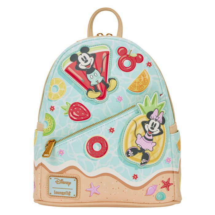 LOUNGEFLY Mochila Disney Mickey & Minnie Beach Fun 26cm