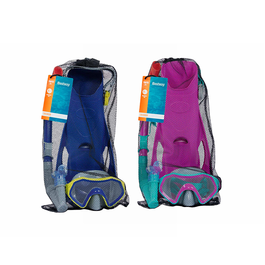 Bestway 25046 Set Snorkel Junior avec Valve de Purge Taille 37-41 +7 Ans pour Plage et Piscine