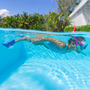Bestway 25046 Set Snorkel Junior avec Valve de Purge Taille 37-41 +7 Ans pour Plage et Piscine