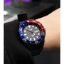Casio MRW-230H Montre Homme Sport Quartz Analogique Noir/Bleu Verre Acrylique Étanche 10 Barres Bracelet Résine