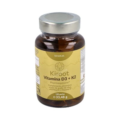 KIROOT VITAMINA D3+K2 120 perles KIROOT VITAMINA D3+K2 120 perles