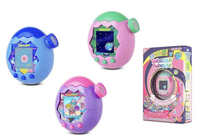 Bandai Tamagotchi Paradise - Jouet électronique interactif 24x15x6,5 cm - Thème Terre, Mer et Air