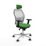 Piqueras y Crespo Chaise de Bureau avec Appui-tête 2D086G2 Vert