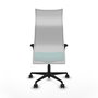 Piqueras Y Crespo Fauteuil Albacete, Turquoise et Blanc, Mécanisme Synchrone