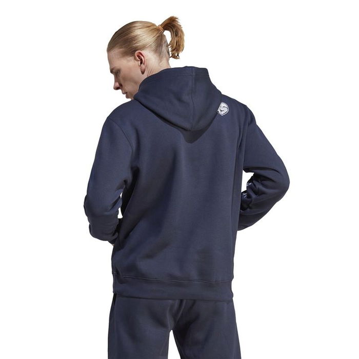 Sweat à capuche homme Adidas Bl Fl Hd Q3 Fl Blue marine