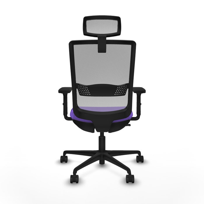 Piqueras y Crespo Chaise de bureau Haches, Lila et Gris, mécanisme Sincro/Traslack, Accoudoirs 2D, Appui lombaire 1D, Cabecero 2D, Roues 65mm nylon Piqueras y Crespo Chaise de bureau Haches, Lila et Gris, mécanisme Sincro/Traslack, Accoudoirs 2D, Appui lombaire 1D, Cabecero 2D, Roues 65mm nylon