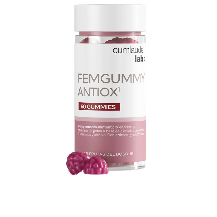 Cumlaude Lab FEMGUMMY ANTIOX Gommes Antioxydantes 60 unités - Pour la peau, les os, les cheveux, les ongles et la santé cardiovasculaire Cumlaude Lab FEMGUMMY ANTIOX Gommes Antioxydantes 60 unités - Pour la peau, les os, les cheveux, les ongles et la santé cardiovasculaire