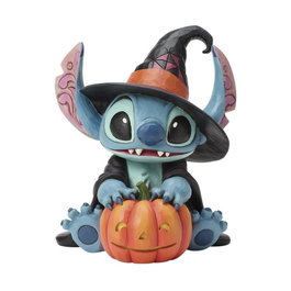 Enesco Stitch Witch with Jack-O-Lantern Figurine Disney Traditions