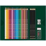 Faber Castell Crayon à papier FC-210052, boîte de 12 avec taille-crayon