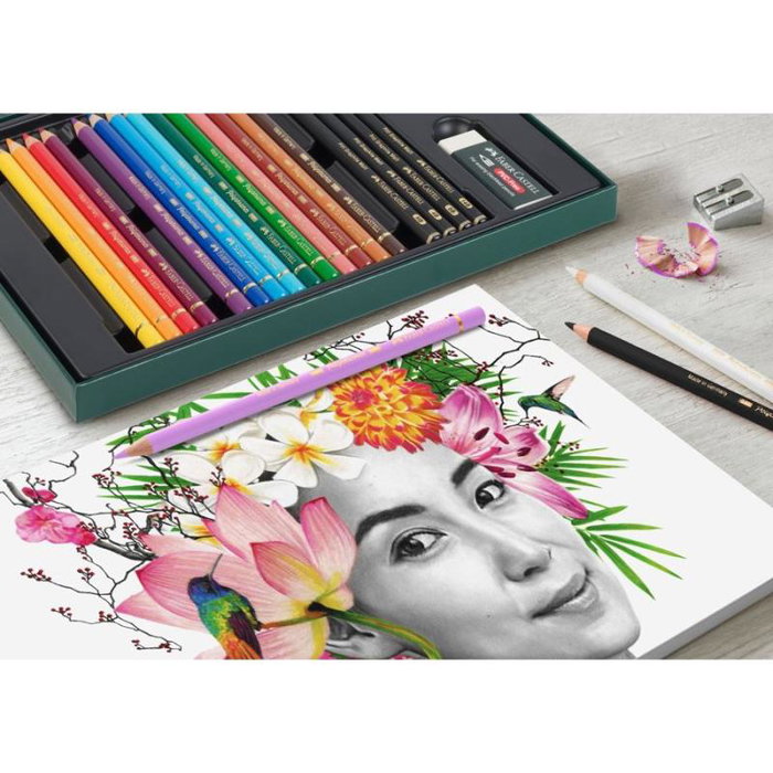 Faber Castell Crayon à papier FC-210052, boîte de 12 avec taille-crayon