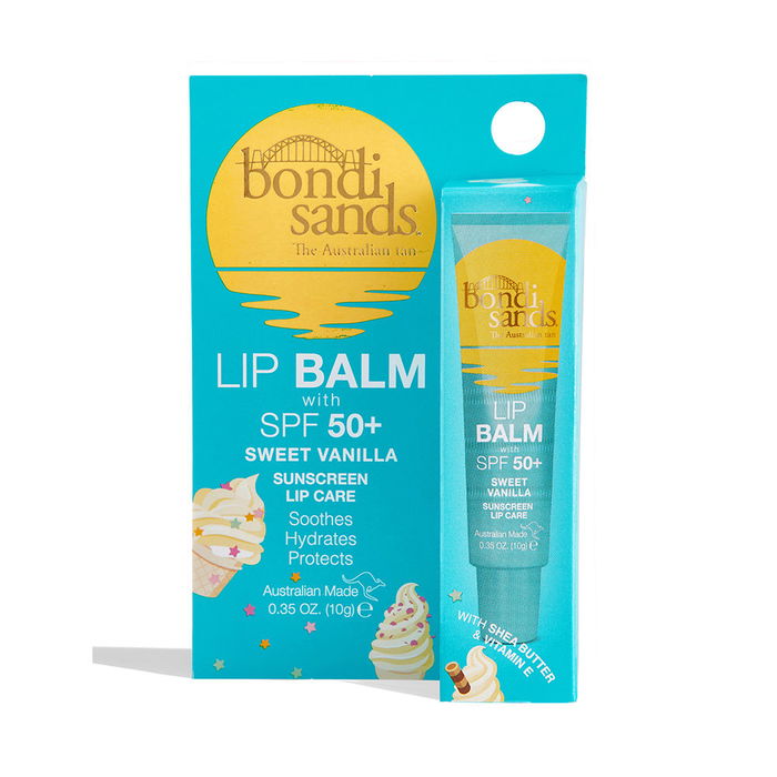 Bondi Sands Baume à lèvres Vanille Tropicale SPF 50+ 10 g Hydratant Nourrissant Protection Large Spectre