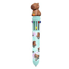 Karactermania Bolígrafo 10 Colores Oh My Pop! Capibara Exp 24 pièces - Stylo Bille 10 Couleurs avec Capybara - Lot de 24 - Modèles Assortis