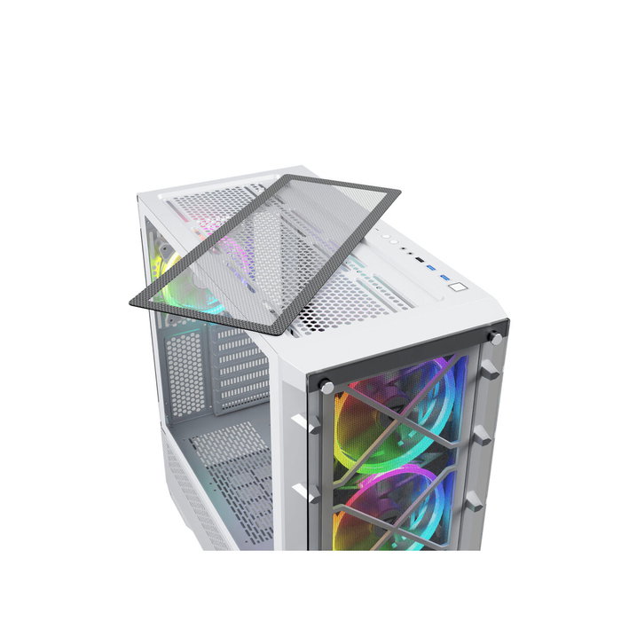 Boîtier ATX semi-tour Nfortec NF-CS-DRACOX-W Boîtier ATX semi-tour Nfortec NF-CS-DRACOX-W