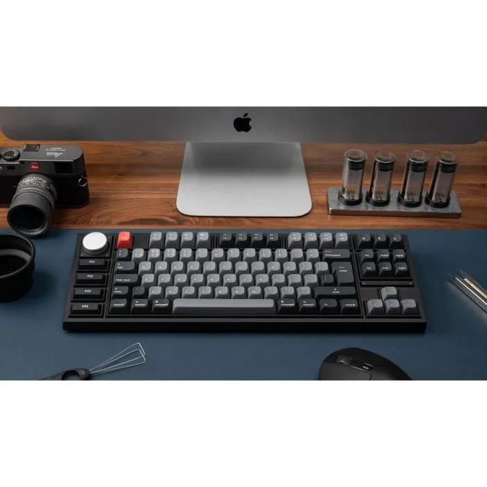 Keychron Q3 Pro SE - Clavier mécanique gamer sans fil avec switch mécanique Red, format ANSI, rétroéclairage RGB, touches PBT et châssis métallique