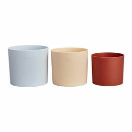 Elho Lex Pott Set de pots de fleurs 14 cm - Bleu, Rose, Orange