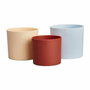 Elho Lex Pott Set de pots de fleurs 14 cm - Bleu, Rose, Orange