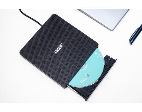 Acer AXD001 Graveur de DVD Portable USB Type-A et Type-C Noir Acer AXD001 Graveur de DVD Portable USB Type-A et Type-C Noir