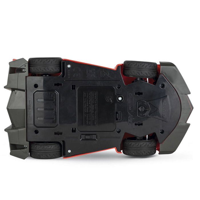 CARRERA Coche Radio Control Team Dark Shadow 1:18 avec LEDs, 9 km/h max, Jouet RC Voiture +6 ans
