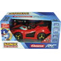 CARRERA Coche Radio Control Team Dark Shadow 1:18 avec LEDs, 9 km/h max, Jouet RC Voiture +6 ans