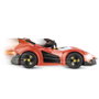 CARRERA Coche Radio Control Team Dark Shadow 1:18 avec LEDs, 9 km/h max, Jouet RC Voiture +6 ans