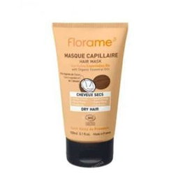 FLORAME Mascarilla Capilar Mascara Cheveux Secs et Abîmés 150 ml - Formule Biologique à l'huile de macadamia et coco pour une nutrition intense