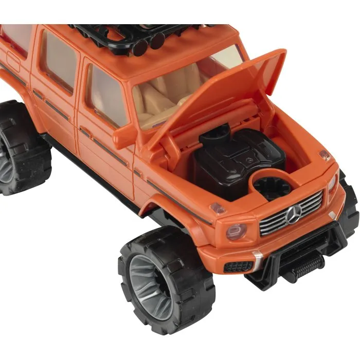 Klein 3807 - Set de Construction 2-en-1 Voiture Mercedes-Benz Classe G AMG 1:24 Transformable en Safari - 36 Pièces avec Tournevis - Jeu de Motricité Fine - Dès 3 ans