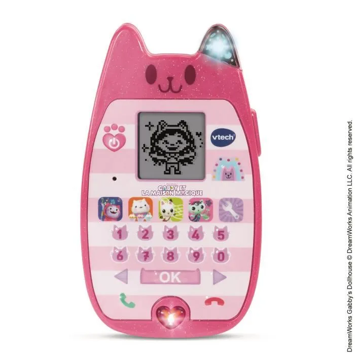 Vtech Smartphone Educatif Gabby et la Maison Magique - Jeux d'apprentissage interactifs en français pour enfants