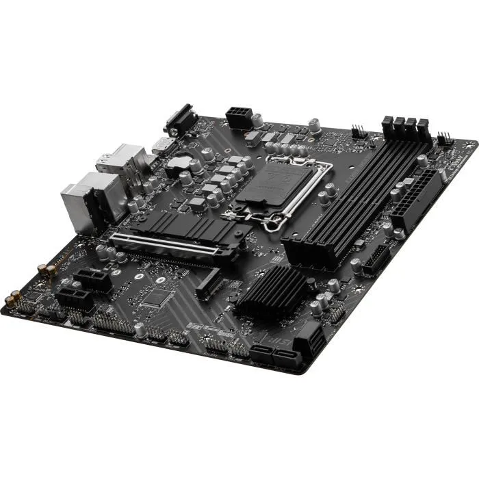MSI PRO B760M-P DDR4 - Carte mère micro-ATX Socket LGA1700 pour Intel 12e/13e Gen, avec DisplayPort, HDMI, USB-C 3.2 Gen2 et USB-A