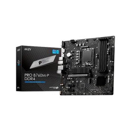 MSI PRO B760M-P DDR4 Carte mère mATX LGA 1700 Intel B760, 4x DDR4, PCIe 4.0, HDMI, DisplayPort, Gigabit LAN