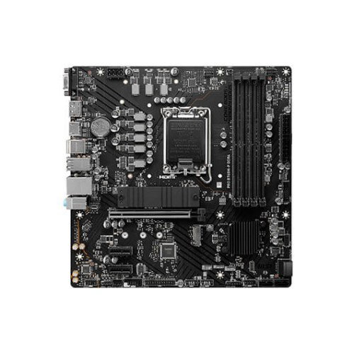 MSI PRO B760M-P DDR4 Carte mère mATX LGA 1700 Intel B760, 4x DDR4, PCIe 4.0, HDMI, DisplayPort, Gigabit LAN