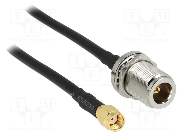 DELOCK Câble coaxial RF195 1,5m N femelle à RP-SMA mâle DELOCK Câble coaxial RF195 1,5m N femelle à RP-SMA mâle