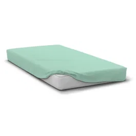 Home Linge Passion HP72111 - Drap Housse en Microfibre 82 g - 140 x 190 cm - Bonnet 30 cm - Vert d'eau - Entretien Facile