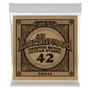 Ernie Ball Cuerda Acústica Slinky Phosphor/Bronze 042 – Set de 6 cordes pour guitare acoustique (Set de 6)