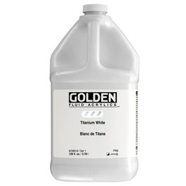 Golden Peinture acrylique fluide Blanc de titane 3,78 L