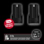WOLFPACK LINEA PROFESIONAL Ciseaux de taille à batterie 21V/2Ah (2 batteries)
