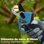 WOLFPACK LINEA PROFESIONAL Ciseaux de taille à batterie 21V/2Ah (2 batteries)