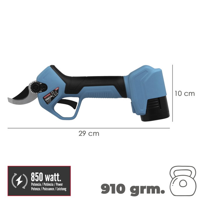 WOLFPACK LINEA PROFESIONAL Ciseaux de taille à batterie 21V/2Ah (2 batteries)