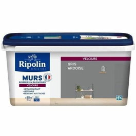 Ripolin Peinture Couleur Velours Gris ardoise 2,5L