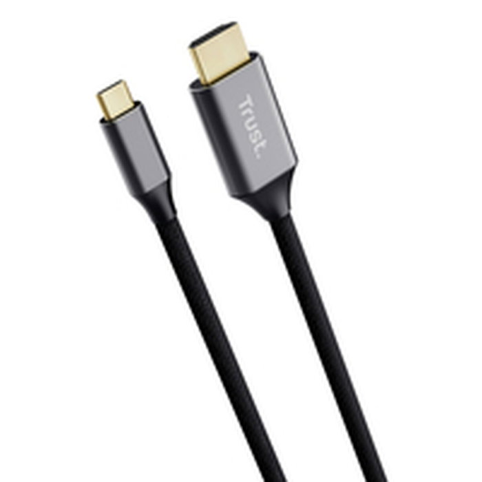 Trust Câble USB Type-C vers HDMI 25630, 2 m, Noir Trust Câble USB Type-C vers HDMI 25630, 2 m, Noir