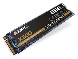 Emtec X300 SSD interne 256 Go M.2 Noir