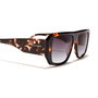 Hawkers ENFER Lunettes de soleil unisexe modèle aviateur Brown Carey Iron, monture acétate, pont 16 mm, verres 50 mm, branches 146 mm