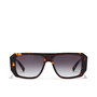 Hawkers ENFER Lunettes de soleil unisexe modèle aviateur Brown Carey Iron, monture acétate, pont 16 mm, verres 50 mm, branches 146 mm
